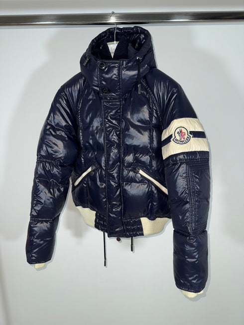 Moncler Leon Jacket Size 3 Navy Blue